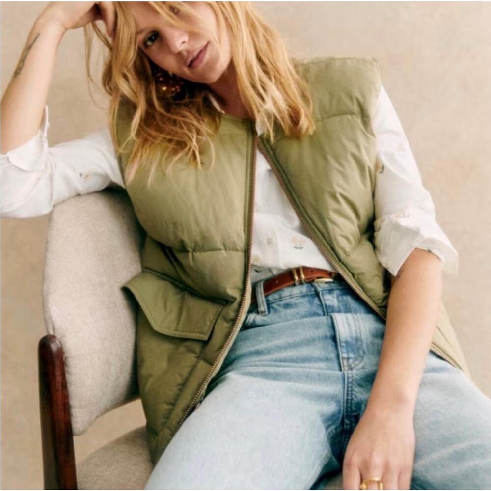 La Maille Sezane Enrica Jacket in Khaki Size 38 / US 6 / M✨ - Picture 3 of 11
